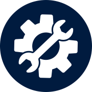 Gear and wrench icon